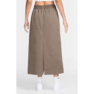 Size L Nike Sportswear Collection Twill Brown Midi Skirt HQ8022-233